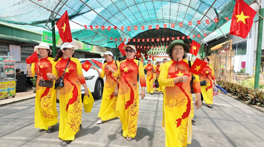 Đồng Tháp: Rực rỡ cờ hoa đón chào du khách