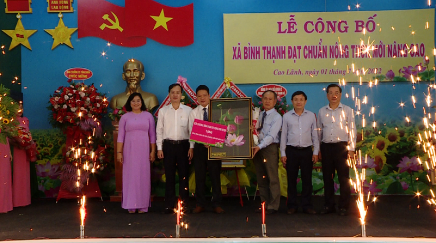 H.Cao Lãnh: Bình Thạnh đạt chuẩn nông thôn mới nâng cao