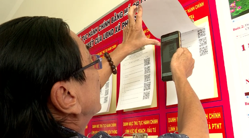 Niêm yết thủ tục hành chính bằng QR code