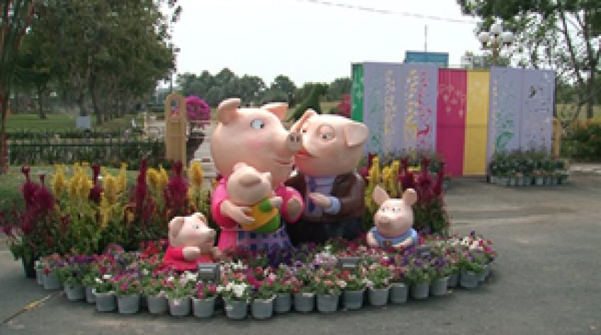 Ngắm đường hoa trước ngày mở cửa