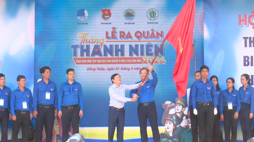 Đồng Tháp: Ra quân Tháng thanh niên năm 2024
