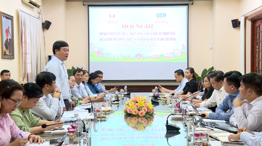 Sơ kết Thỏa thuận hợp tác giữa tỉnh Đồng Tháp và Trường ĐH Kinh tế TP.HCM