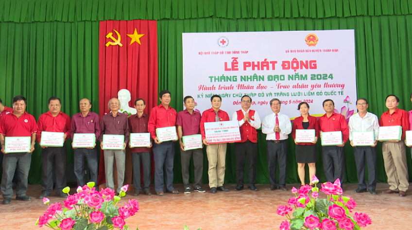 Phát động Tháng nhân đạo năm 2024 tại Đồng Tháp