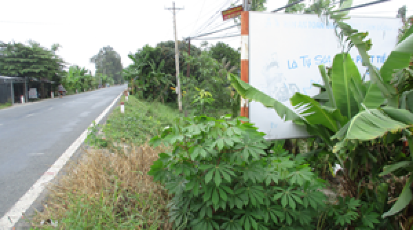 Pano tuyên truyền... mất nội dung