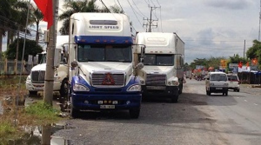 Điểm cân, kiểm tải trọng thành nơi đậu xe tải