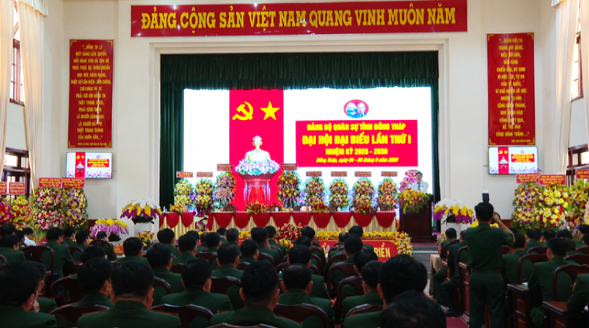 Đại hội Đại biểu Đảng bộ Quân sự tỉnh Đồng Tháp lần I họp phiên trù bị