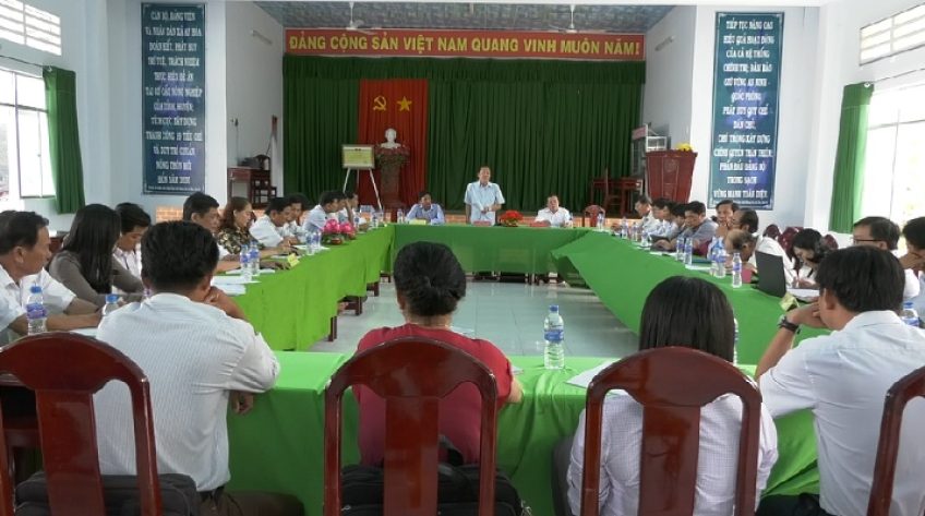 Lãnh đạo huyện Tam Nông kiểm tra giải phóng mặt bằng nâng cấp QL30