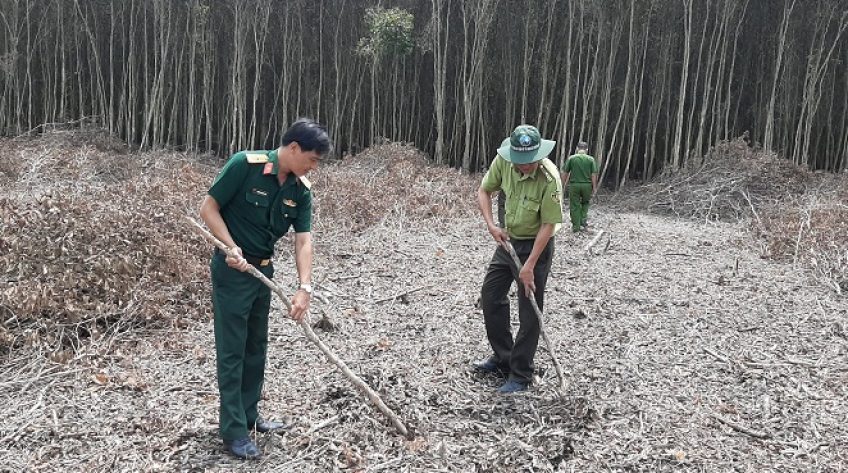 Rừng phòng hộ môi sinh Bắc Tháp Mười cảnh báo cháy cấp cực kỳ nguy hiểm