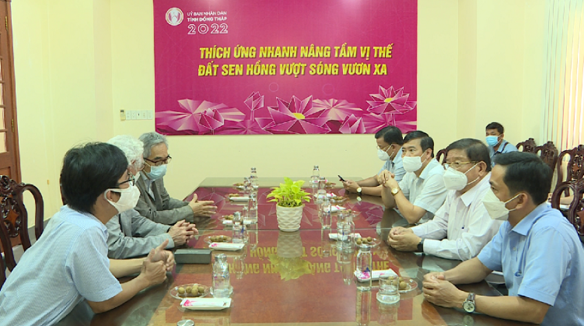 Thảo luận với tư vấn Pháp về quy hoạch Đồng Tháp 2021, tầm nhìn 2050