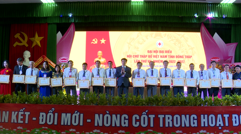 Đại hội Hội Chữ thập đỏ lần thứ VII, thống nhất 11 chỉ tiêu, 9 nhóm nhiệm vụ, giải pháp