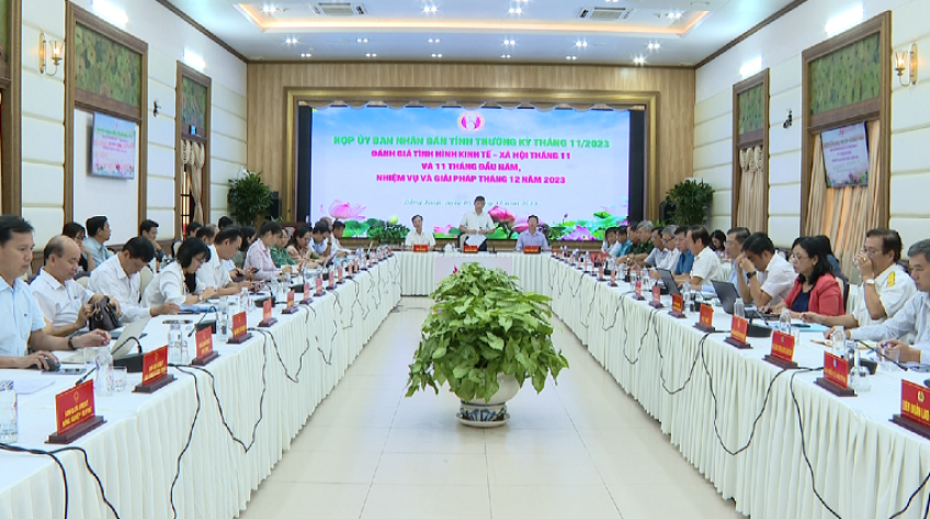 UBND tỉnh Đồng Tháp họp thường kỳ tháng 11