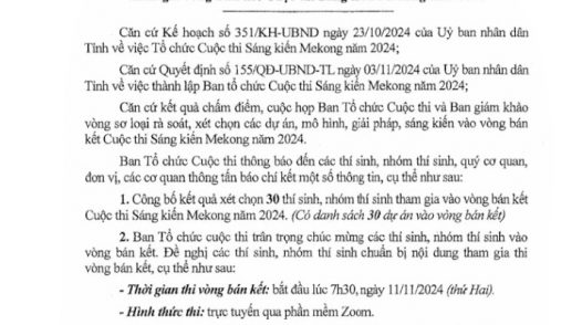 Đồng Tháp có 13 dự án vào bán kết Cuộc thi Sáng kiến Mekong 2024