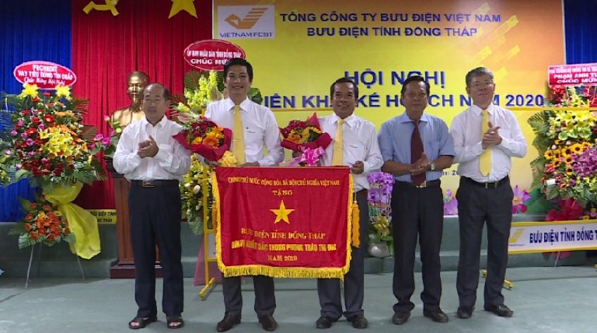 Bưu điện Đồng Tháp dẫn đầu đơn vị xuất sắc hoàn thành nhiệm vụ năm 2019