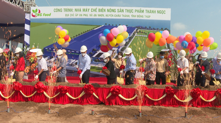 Khởi công nhà máy chế biến nông sản có công suất chế biến 150 tấn nguyện liệu/ngày