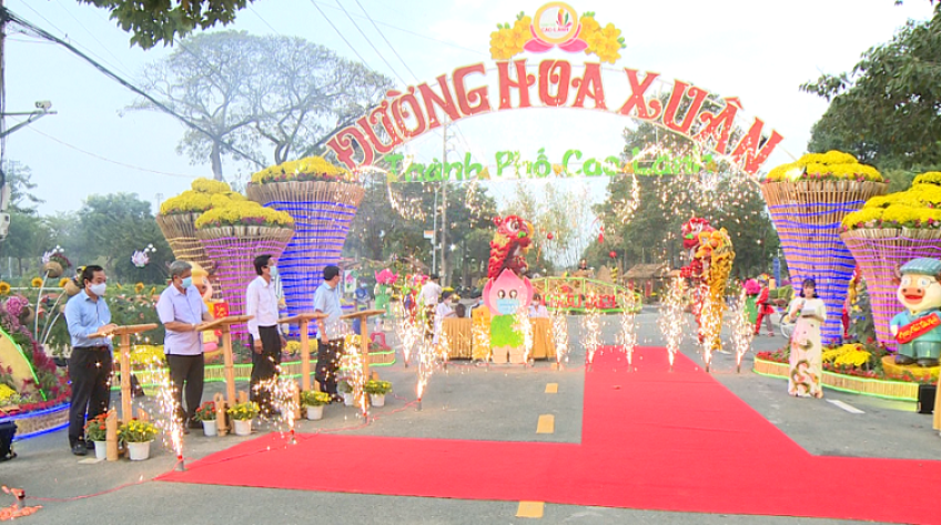 Khai mạc đường hoa Xuân TP.Cao Lãnh