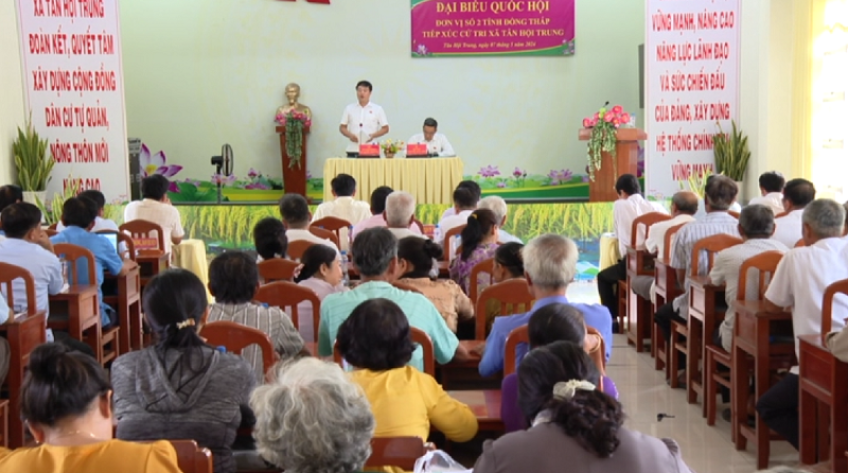 Tổng hợp ngày 07/5: Đại biểu Quốc hội tiếp xúc cử tri tại Đồng Tháp