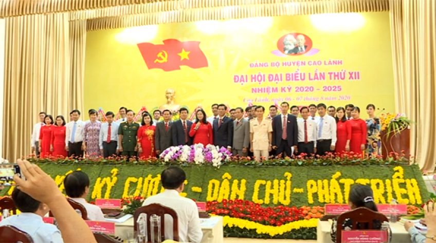 Đại hội ĐB Đảng bộ H.Cao Lãnh: Bà Huỳnh Thị Hoài Thu tái đắc cử Bí thư Huyện uỷ