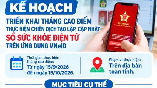 Tháng cao điểm Chiến dịch tạo lập, cập nhật Sổ sức khỏe điện tử trên VNeID