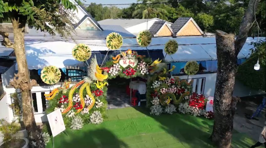 Nét đẹp cổng cưới miền Tây qua bàn tay người trẻ