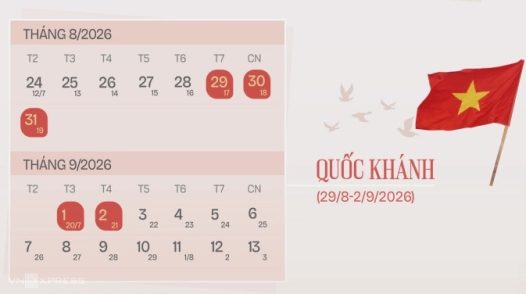 Hoán đổi ngày làm việc, dịp Quốc khánh nghỉ 5 ngày