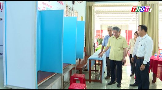 Bí thư Tỉnh ủy Ngô Chí Cường kiểm tra công tác chuẩn bị bầu cử