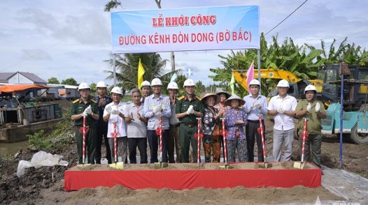 An Giang: Khởi công tuyến đường kênh Đòn Dong