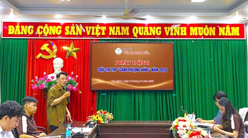 Phát động Cuộc thi thơ “Cánh phượng hồng” năm 2026