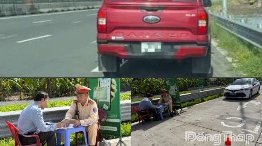 Xử phạt trên 150 trường hợp dừng, đỗ xe trái quy định trên cao tốc