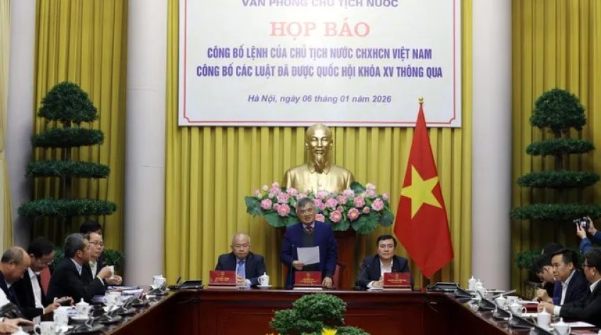 Công bố Lệnh của Chủ tịch nước về 12 luật mới