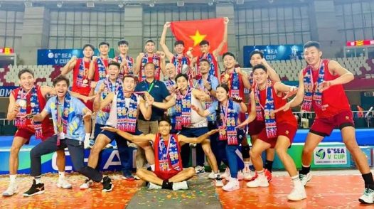 Chức vô địch chặng 2 SEA V.Cup 2026 giúp bóng chuyền nam trở lại hạng 58 thế giới