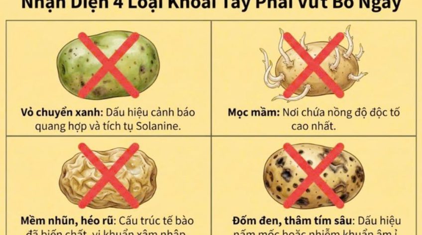 Tại sao ăn khoai tây mọc mầm lại nguy hiểm?