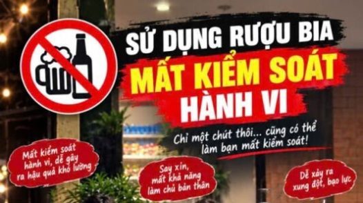 Rượu, bia gây ảnh hưởng đến nhận thức và kiểm soát hành vi