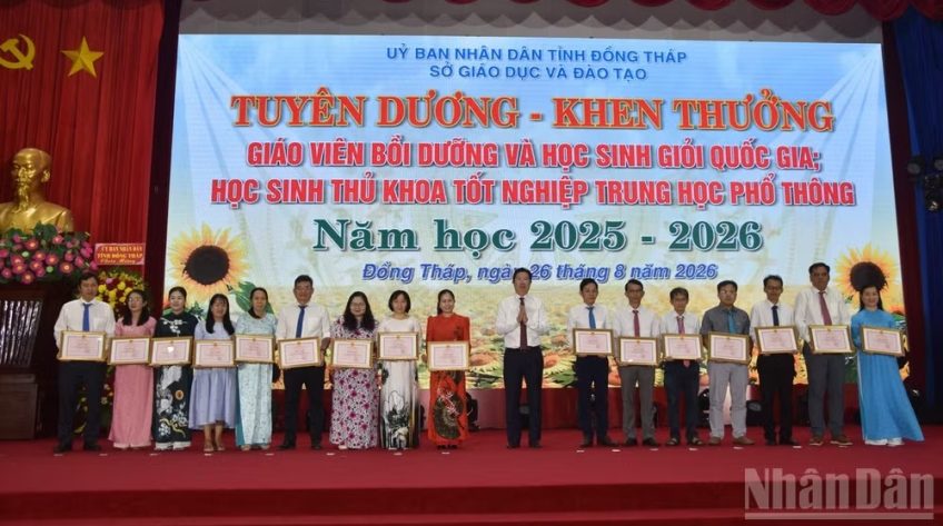 Đồng Tháp đạt nhiều thành tích trong năm học 2025-2026