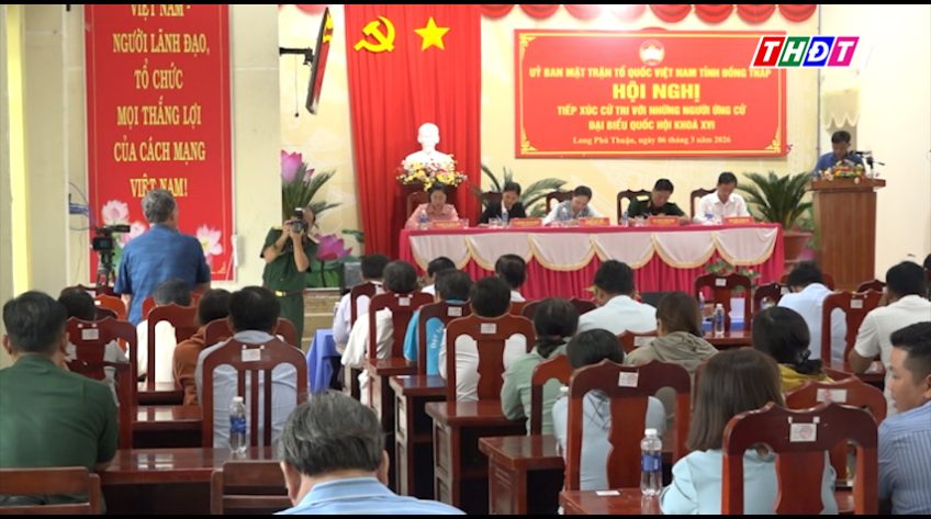 Ứng cử viên ĐBQH đơn vị bầu cử số 1 tiếp xúc cử tri xã Long Phú Thuận