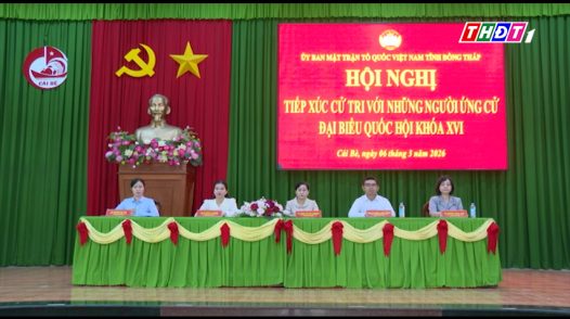 Ứng cử viên ĐBQH đơn vị bầu cử số 4 tiếp xúc cử tri xã Cái Bè