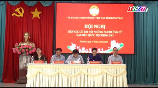 Ứng cử viên ĐBQH đơn vị bầu cử số 6 tiếp xúc cử tri tại xã Tân Hòa