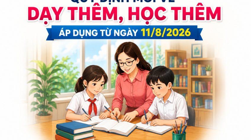 Quy định mới về dạy thêm, học thêm áp dụng từ ngày 11/8/2026