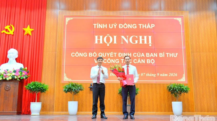 Đồng chí Nguyễn Thanh Nhàn được điều động, chỉ định giữ chức Phó Bí thư Tỉnh ủy Đồng Tháp