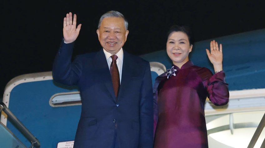 Tổng Bí thư, Chủ tịch nước Tô Lâm và phu nhân lên đường thăm Trung Quốc