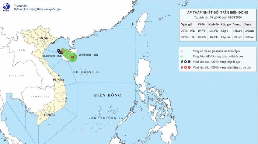 Tin áp thấp nhiệt đới trên biển Đông