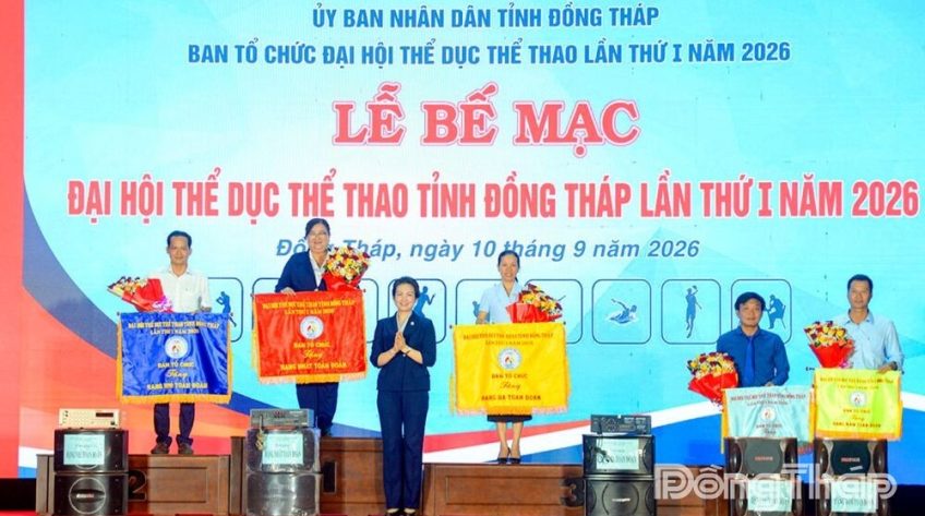 Đại hội Thể dục thể thao tỉnh Đồng Tháp lần thứ I năm 2026 thành công tốt đẹp