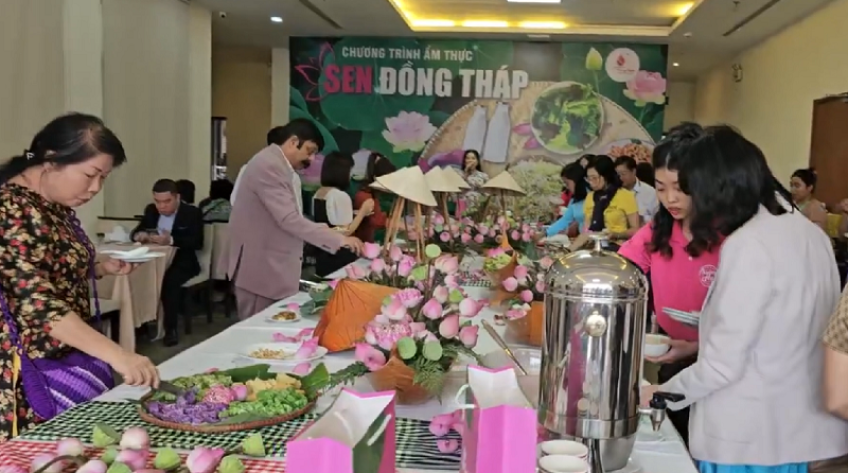 Đồng Tháp giới thiệu ẩm thực sen tại Thủ đô Hà Nội
