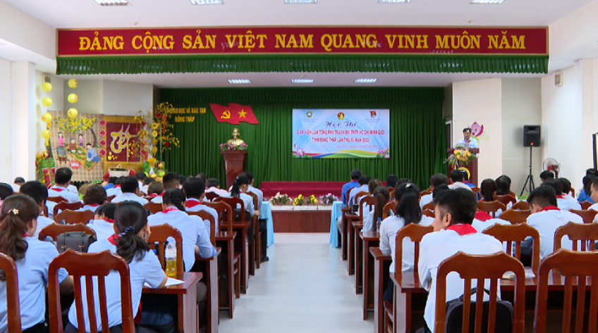 37 giáo viên tổng phụ trách đội trường học dự thi phụ trách đội giỏi