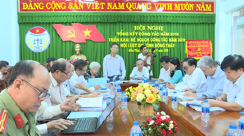 Hội Luật gia tỉnh Đồng Tháp triển khai nhiệm vụ năm 2019