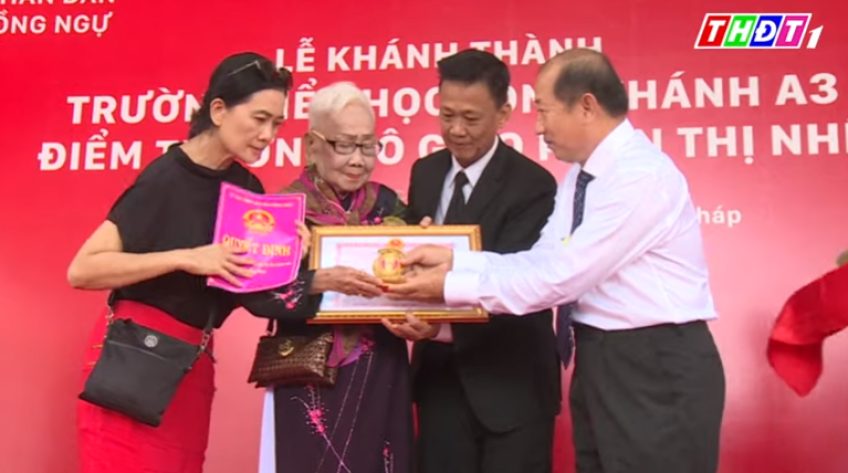 Khánh thành trường cô giáo Nhế trên vùng cồn biên giới