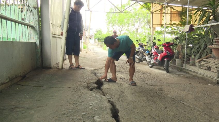 Châu Thành: Nguy cơ sạt lở bờ sông Cái Tàu Hạ
