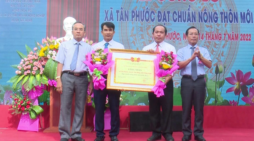 Tân Hồng: 5 xã đạt chuẩn nông thôn mới