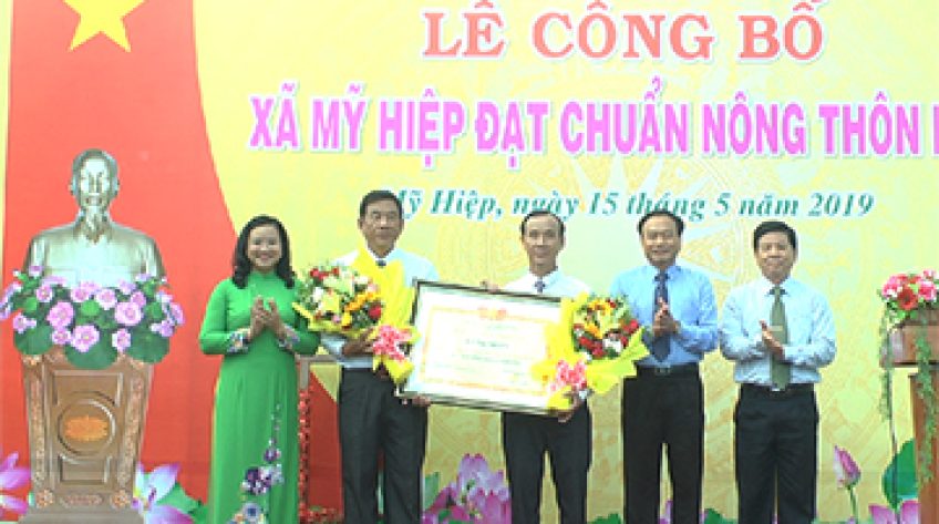 H.Cao Lãnh: Hai xã Mỹ Hiệp, Mỹ Hội công bố đạt chuẩn nông thôn mới