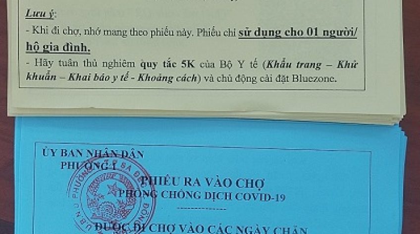 Từ ngày 16/7, người dân Sa Đéc muốn đi chợ phải có phiếu