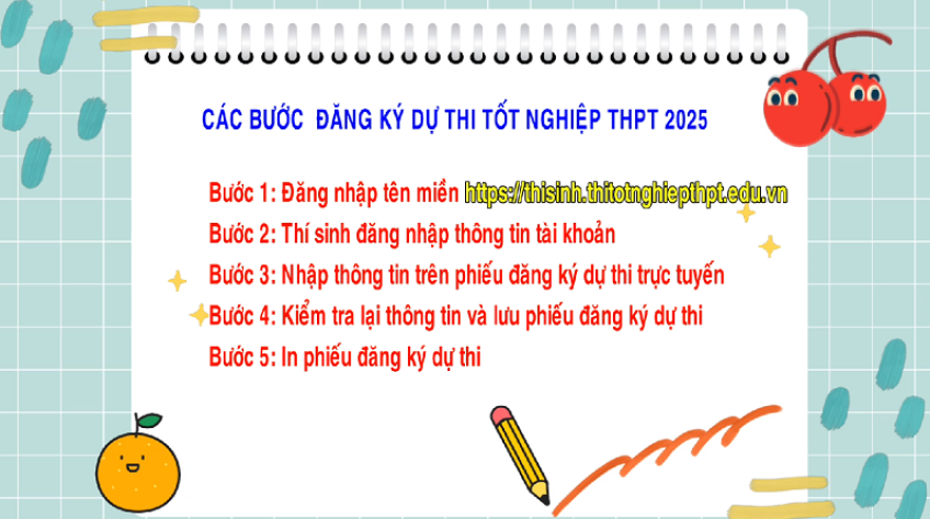 Những lưu ý khi đăng ký dự thi tốt nghiệp THPT 2025